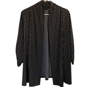 Window Pane Check Jersey Blazer * XL